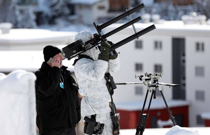 Spotted In Davos: Anti-Drone Guns