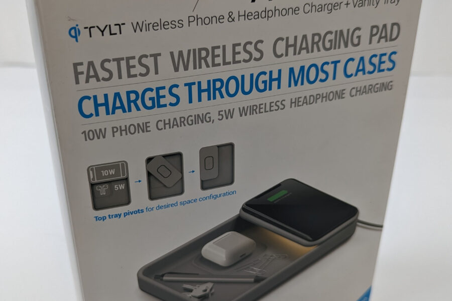 TYLT Tray Pivot Wireless Phone & Headphone Charger & Vanity Tray QITRPVTGY-T NEW