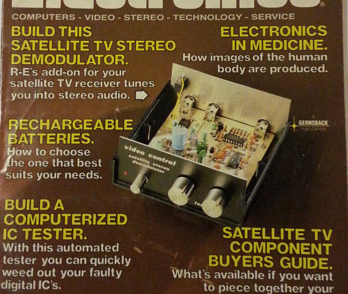 NEW Listing! FREE Shipping! Electronics Now Magazine October 1984 Build a Computerized IC Tester – Batteries
