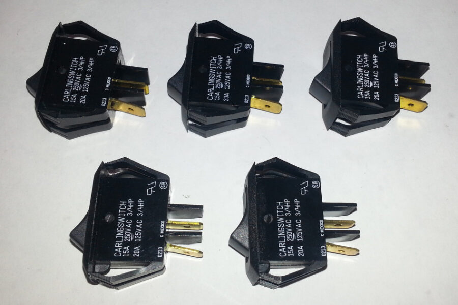 NEW Listing! FREE Shipping! Rocker Switch SPST Black ON-OFF 16A TE Connectivity Alco PRASA1-16F-BB0HW 5pcs