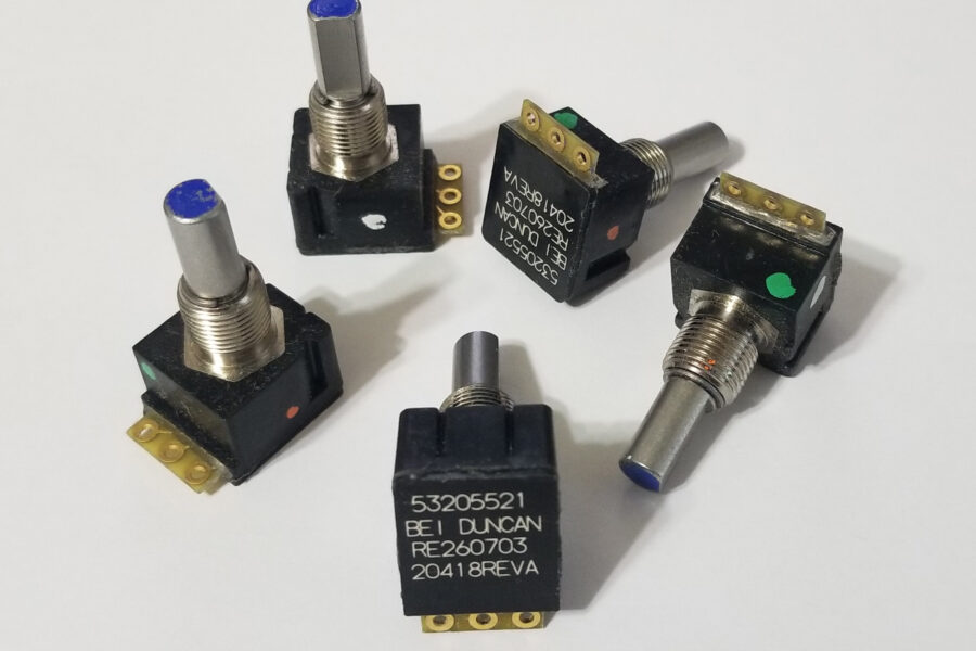 Back in Stock! FREE Shipping! 5pc Panel Potentiometer 5K Ohm Conductive Plastic Sealed IP66/67 BEI 5320-552-1