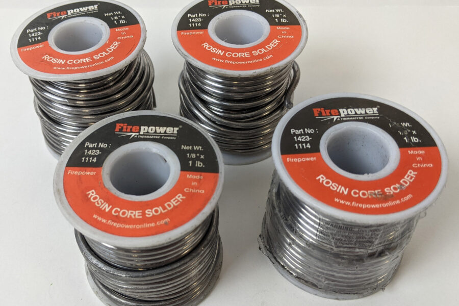 Back in Stock! FREE Expedited Shipping! 4lbs Firepower Rosin Core Solder 40/60 .125inch 3.175mm Diameter 1423-1114