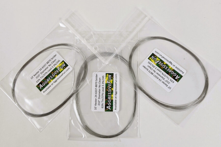 Back in Stock! FREE Shipping! Kester 44 Rosin Core Solder .025″ .6mm 63/37 Eutectic 24-6337-0018 30ft