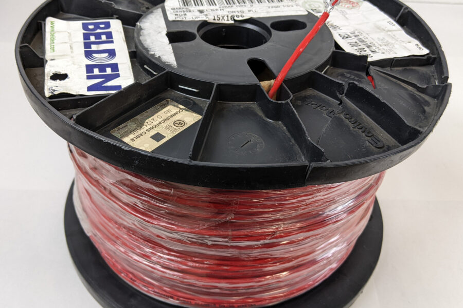 NEW Listing! FREE Shipping! Belden 1Pair 18AWG FEP Plenum Beldfoil Shielded Cable 88760 002 (RED) 1000ft