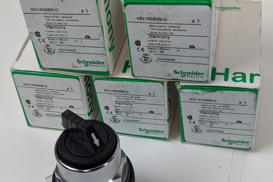 NEW Listing! FREE Shipping! 5pc Harmony Rotary Selector Switch 30mm 4Position 2NO/2NC 600Vac 10A 9001KS88BH2