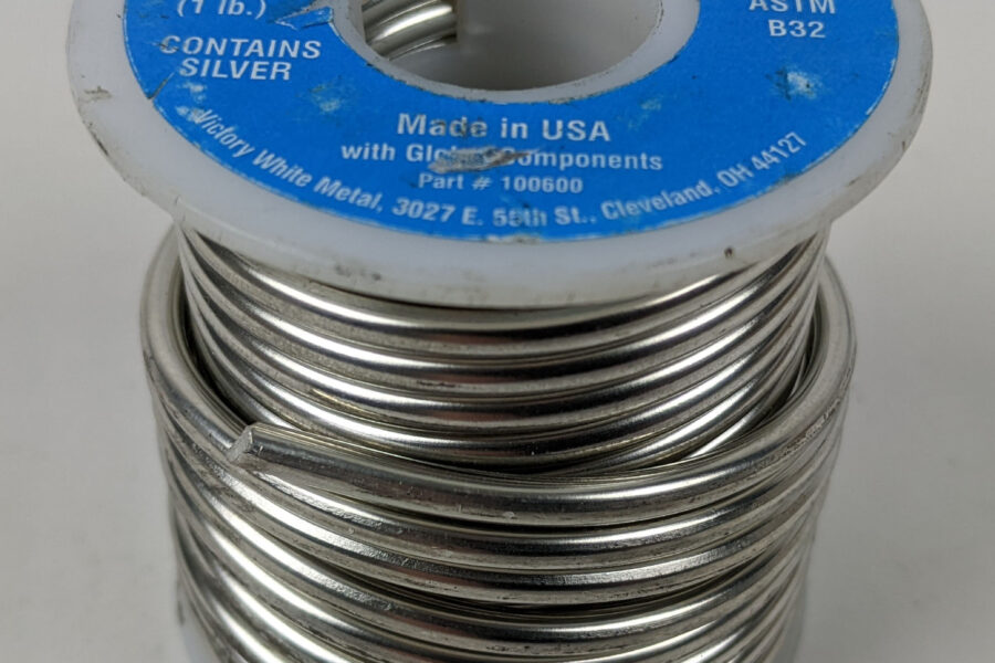 NEW Listing! FREE Shipping! 1lb Silver Bearing Lead Free Plus Plumbing Solder .125inch 3.2mm Dia VWM 100600