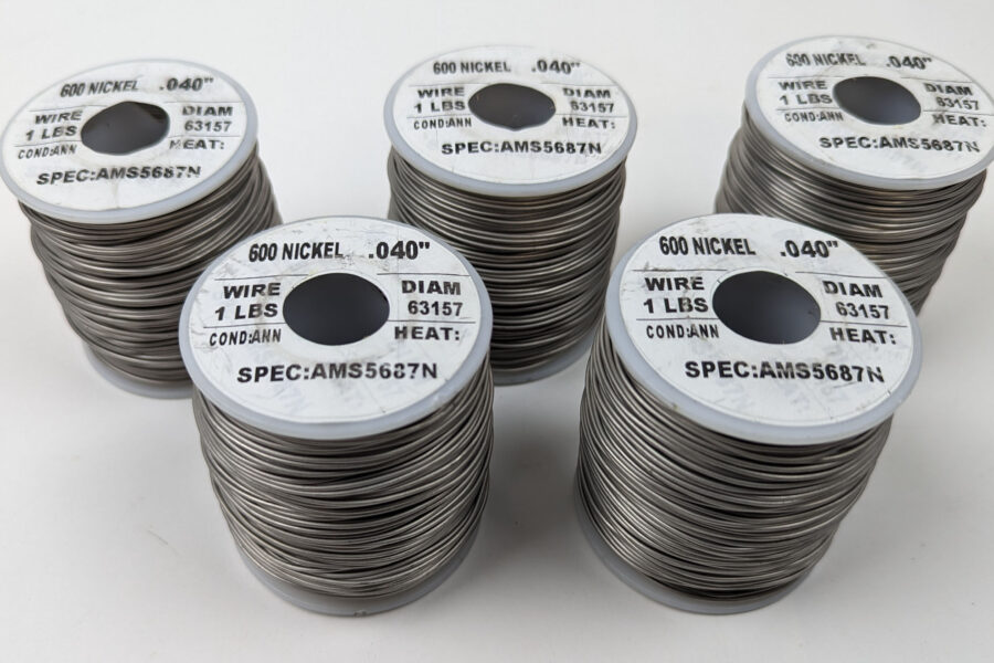 NEW Listing! FREE Expedited Shipping! 18AWG 600 Nickel Chromium Resistance Wire .040″ SPEC: AMS5687N Annealed NEW 5lbs