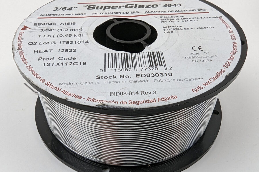 NEW Listing! FREE Shipping! Lincoln Electric MIG Aluminum Welding Wire ER4043 Alloy 3/64″ 1.2mm ED030310 1lb