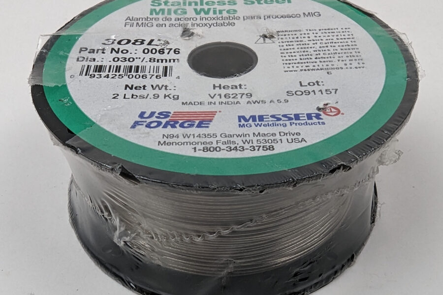 NEW Listing! FREE Shipping! US Forge Stainless Steel MIG Welding Wire .030″ .8mm Dia. 308L 00676 2lbs NEW