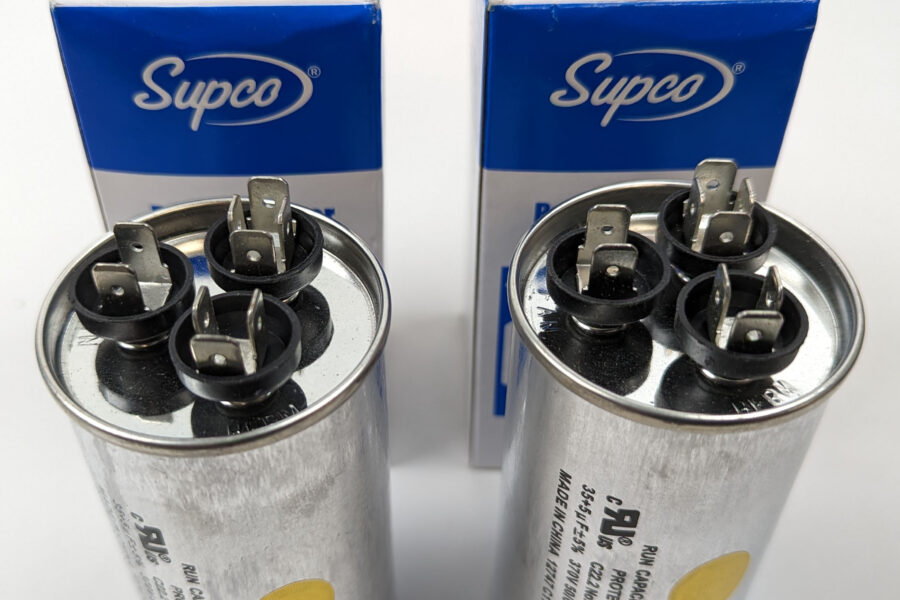NEW Listing! FREE Shipping! 2pcs SUPCO CD35+5X370R HVAC Motor Round Dual Run Capacitor 30 + 5 MFD 370 Volts