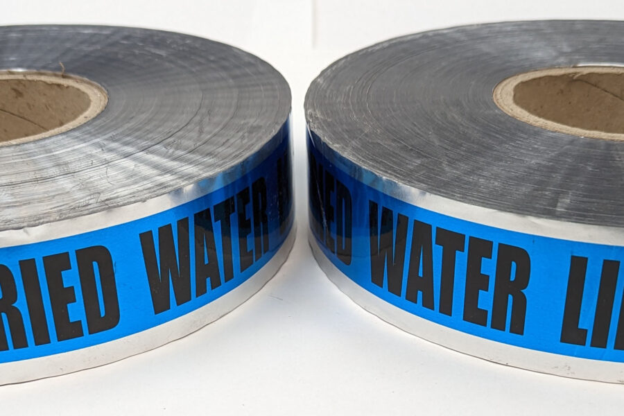 NEW Listing! FREE Shipping! 2 Detectable Tape Caution: Buried Water Line Below 5mil DT2BW 2inch x 1000ft NEW