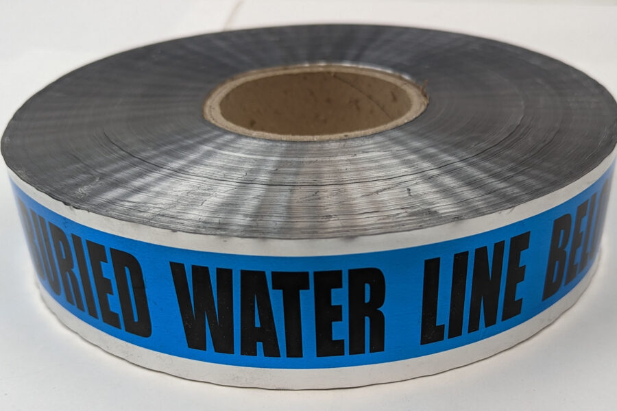 NEW Listing! FREE Shipping! Detectable Tape Caution: Buried Water Line Below 5mil DT2BW 2 1000ft NEW
