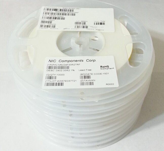 NEW Listing! FREE Shipping! Resistor SMD 33.2 Ohm 0402 1/16W 1% NIC Components NRC04F33R2TRF NEW 100000pcs