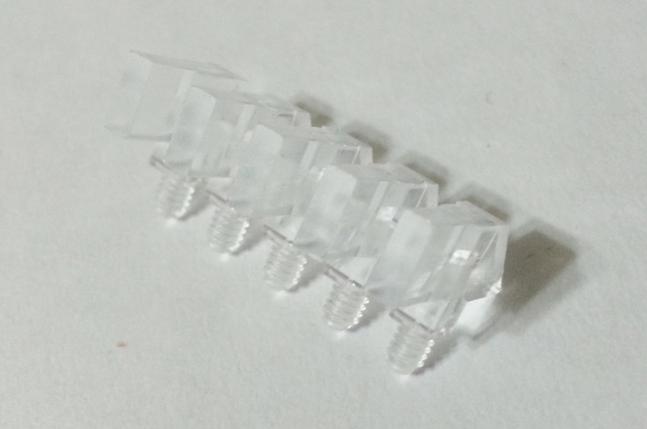 NEW Listing! FREE Shipping! 200pcs LED Light Guides 5 Horiz. Rectangular Columns 2mm x 5mm Mentor 1273.1015