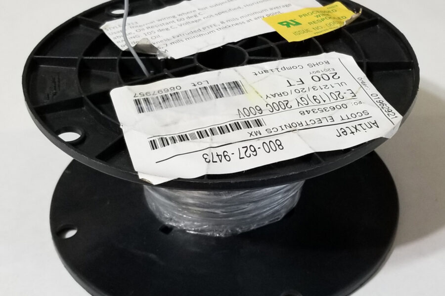 NEW Listing! FREE Shipping! Gray 20AWG 200C High Temperature PTFE SPC Hook-Up Wire M16878/4BGE-8 HP3-E 200′