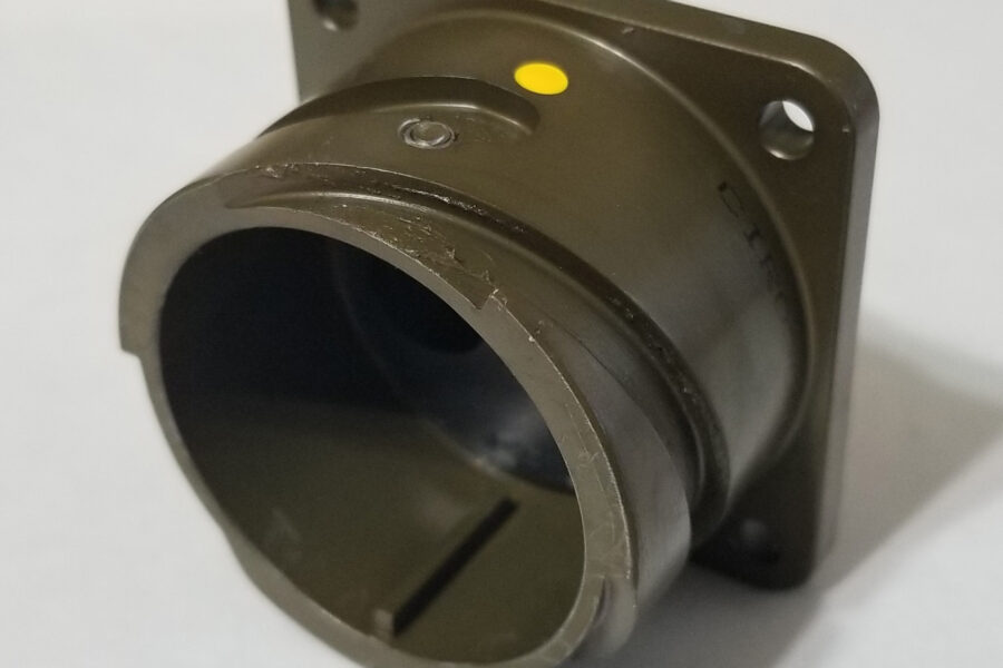 NEW Listing! FREE Shipping! Circular Connector 2Pin Receptacle Panel Mount ITT Cannon CIR030FP-24-9P-F80-VO