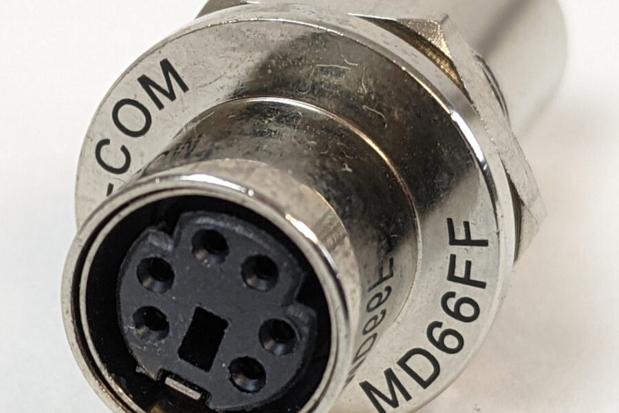 NEW Listing! FREE Shipping! 6pcs Mini DIN Receptacle to Mini DIN Receptacle Adapter Gold Pins L-com MD66FF