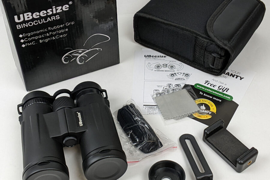 NEW Listing! FREE Shipping! Waterproof Binoculars Compact 12×42 UBeesize with Universal Phone Holder NEW