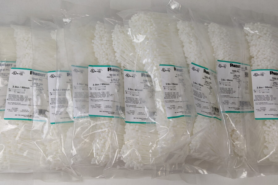 NEW Listing! FREE Shipping! Cable Ties Panduit Pan-Ty 3.9″ 18LB Natural Nylon PLT1M-M QTY-10000 NEW