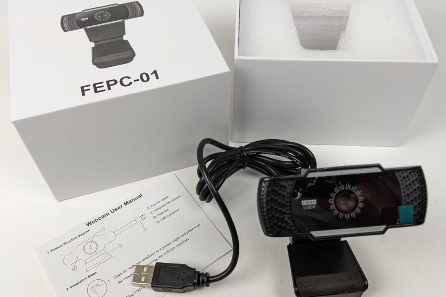 NEW Listing! FREE Shipping!  Webcam 1080P Full HD 2MP Treewell FEPC-01 Built-In Microphone Black NEW