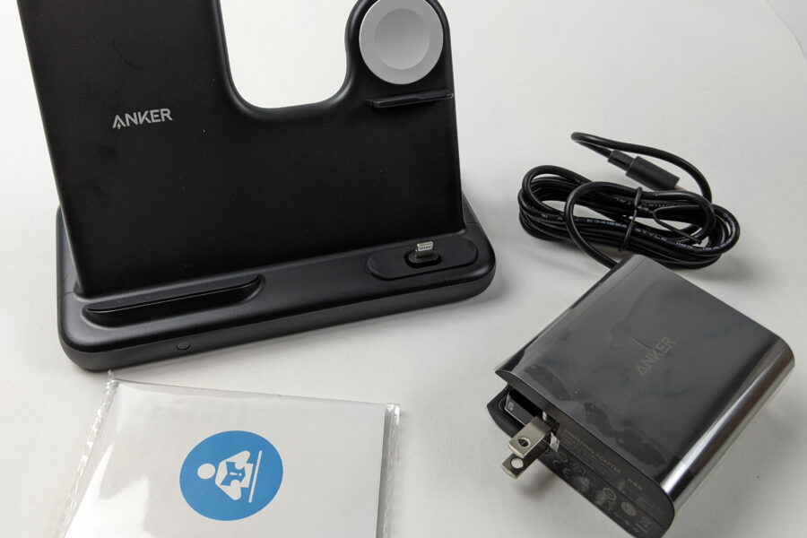 NEW Listing! FREE Shipping! ANKER 4-in-1 Wireless Charger Qi Charging Station for Apple iPhone Airpods Watch