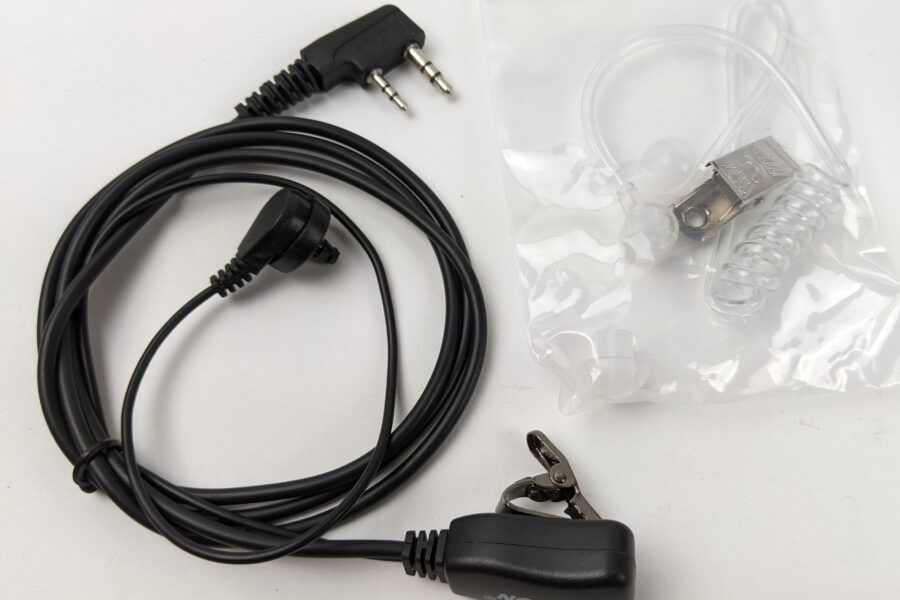 NEW Listing! FREE Shipping! Walkie Talkie Earpiece with Mic Luiton 2-Pin Acoustic Tube Headsets BF-888S10pcs