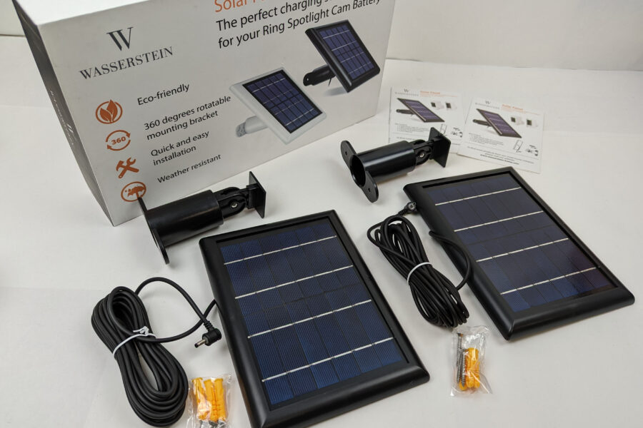 NEW Listing! FREE Shipping! Wasserstein Ring Solar Panel for Spotlight Cam & Stick Up Cam Battery 2-Pack NEW