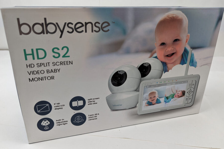NEW Listing! FREE Shipping! BabySense 5″ HD S2 Split-Screen Video Baby Monitor with 2 HD Cameras w/Audio NEW