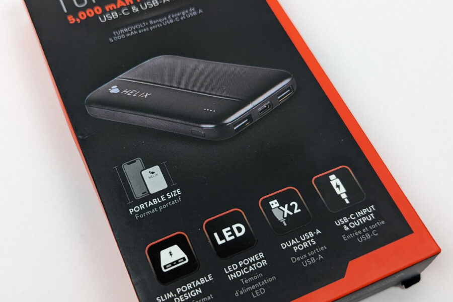 NEW Listing! FREE Shipping! Helix Power Bank Turbovolt+ 5000mAh 3-Port Portable Battery with Charger ETHPB5