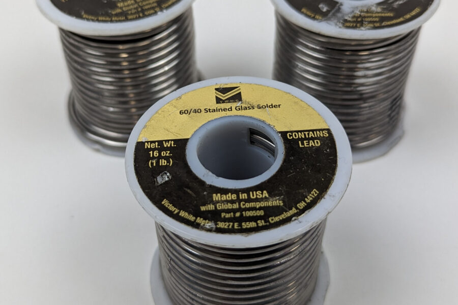 NEW Listing! FREE Shipping! 3lbs Stained Glass Solder 60/40 .125inch Dia. Solid Victory White Metal 100500