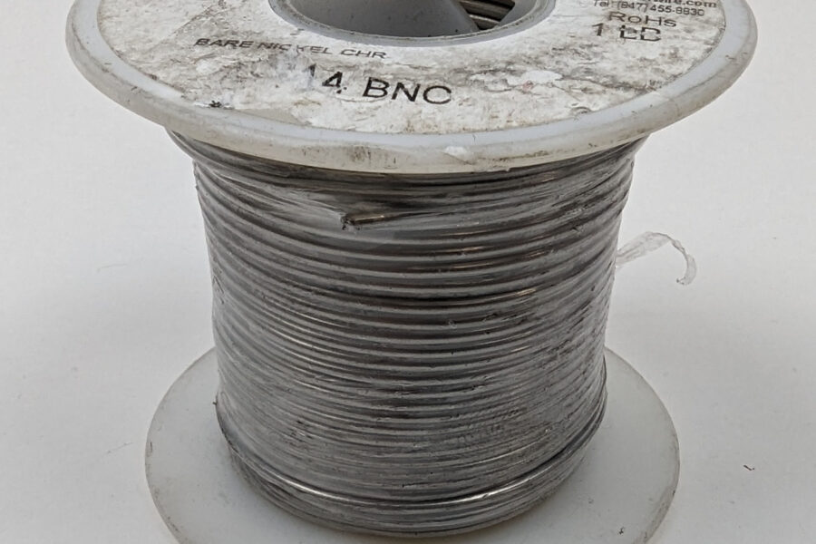 NEW Listing! FREE Shipping! 14AWG Solid Bare Nickel Chromium Resistance Wire Consolidated 14BNC 1LB
