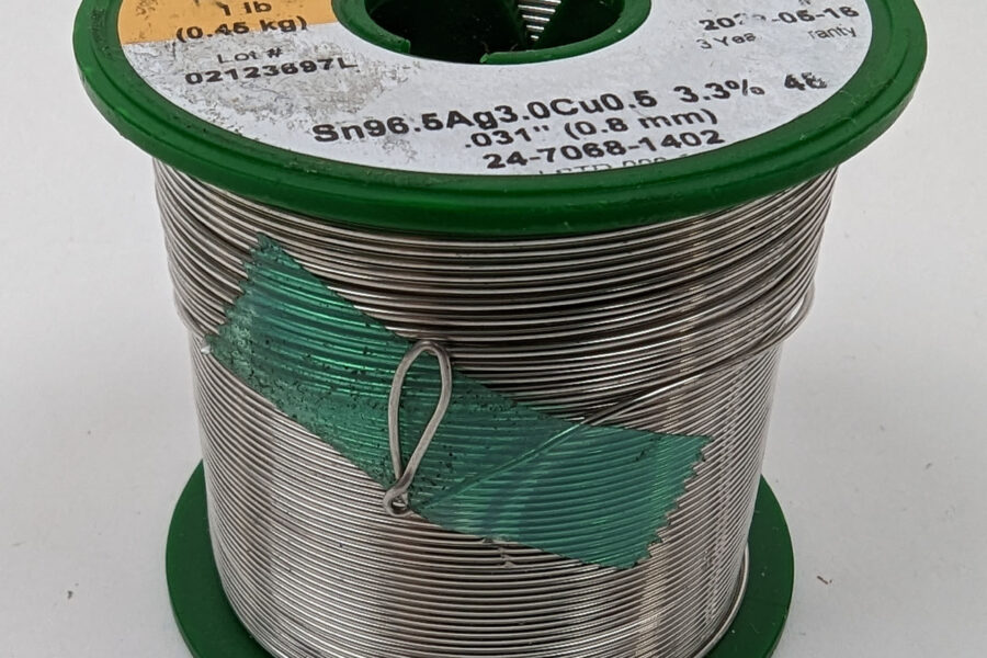 Back in Stock! Last One! FREE Expedited Shipping! Kester Lead-Free Solder .031″ SAC305 96.5%Sn 3%Ag .5%Cu 3.3% 48Flux 24-7068-1402