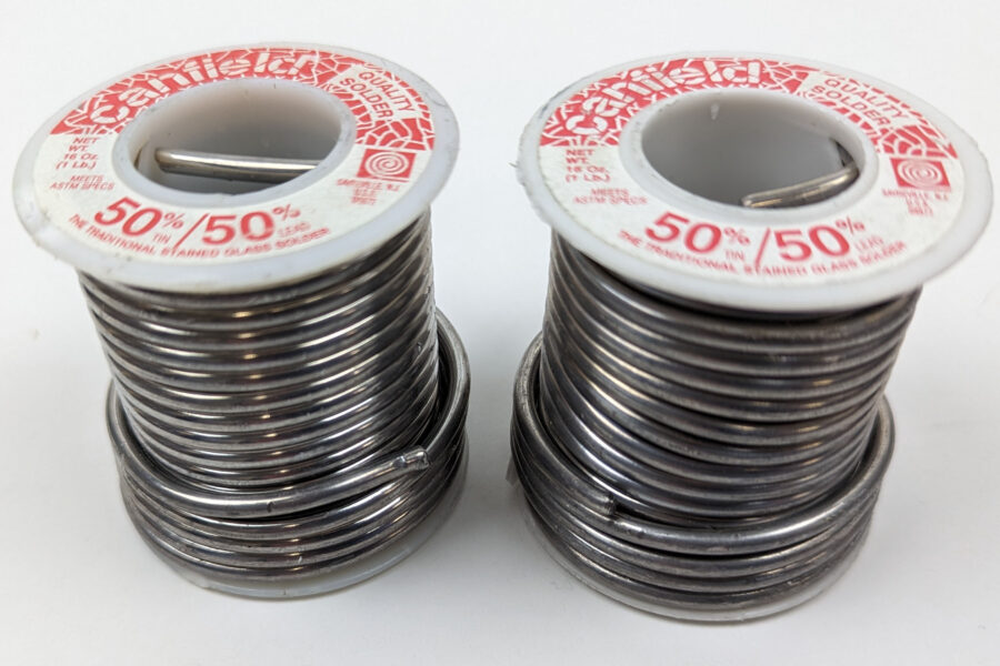 NEW Listing! FREE Shipping! 2lbs Canfield Stained Glass Solder 50/50 .125inch Diameter Solid