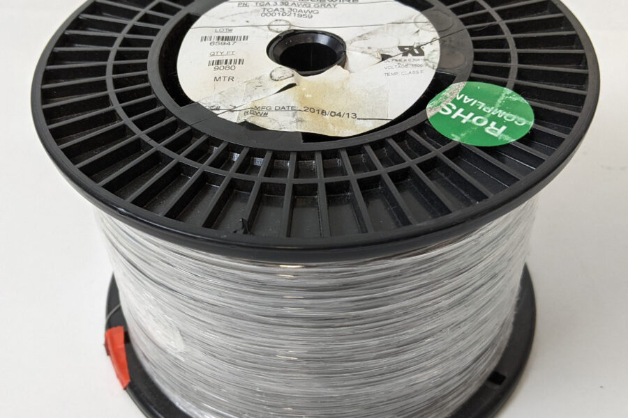 NEW Listing! FREE Shipping! 9080ft Modified ETFE 30AWG Triple Insulated Wire Gray RUBADUE High Temp 155C NEW