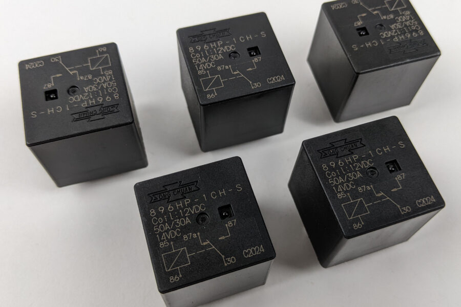 NEW Listing! FREE Shipping! Song Chuan Relay High Current 50A/30A 12Vdc Coil SPDT Automotive 896HP-1CH-S 5pc