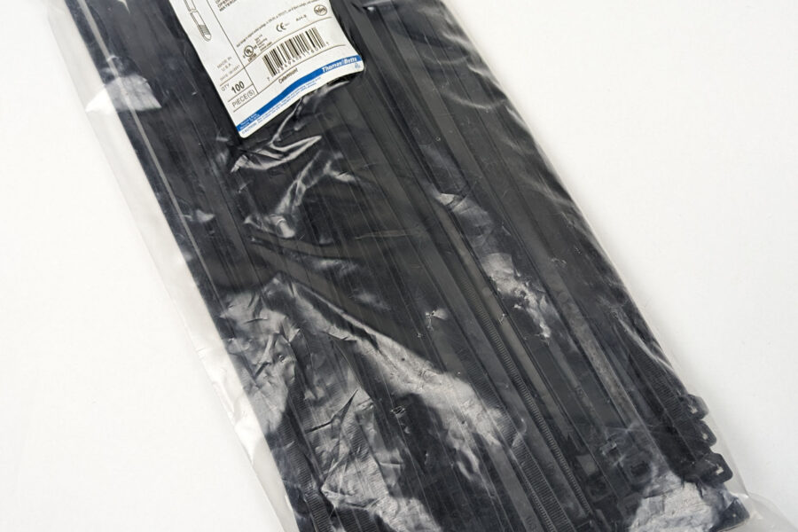 NEW Listing! FREE Shipping! Thomas & Betts Cable Ties 14.8″ Catamount L-14-120-0-C UV Nylon Black 120lb 100