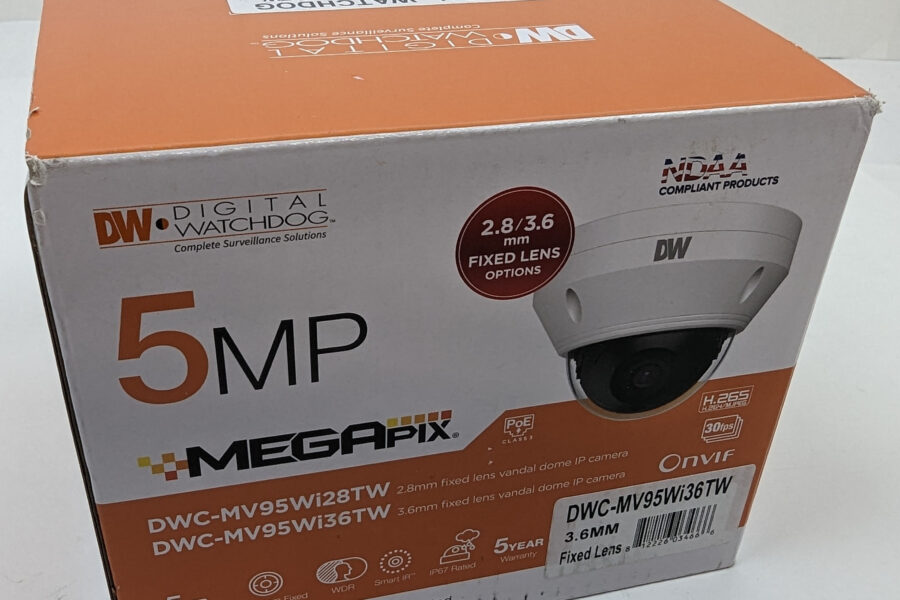 NEW Listing! FREE Shipping! Digital Watchdog MEGApix DWC-MV95Wi36TW 5MP Turret IP Camera with Night Vision
