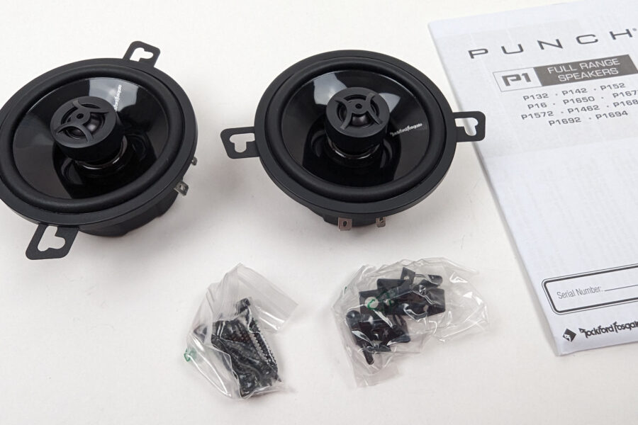 NEW Listing! FREE Shipping! Rockford Fosgate P132 Punch 3.50″ 2-Way Coaxial Full Range Speakers Black (Pair)