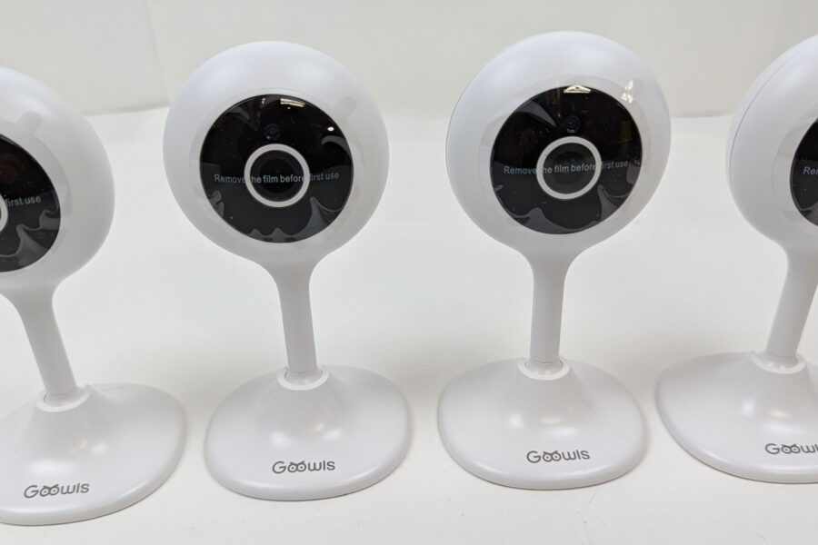 NEW Listing! FREE Shipping! Goowls Smart Security Camera 2.4GHz Wi-Fi 4-Pack Works w/Alexa Echo XY-R9320-S3