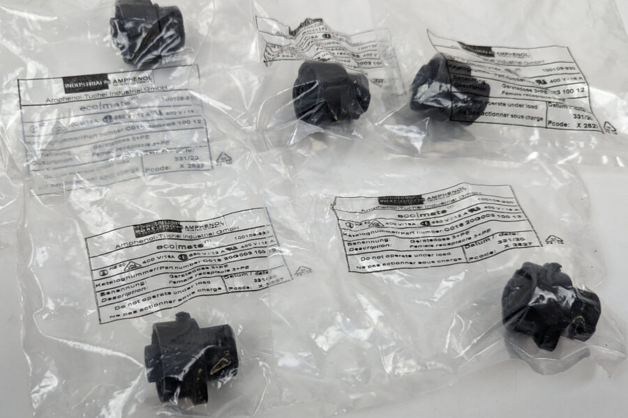 NEW Listing! FREE Shipping! 5pc Amphenol Circular Connector 4 Position Female 100109-929 C016 20G003 100 12