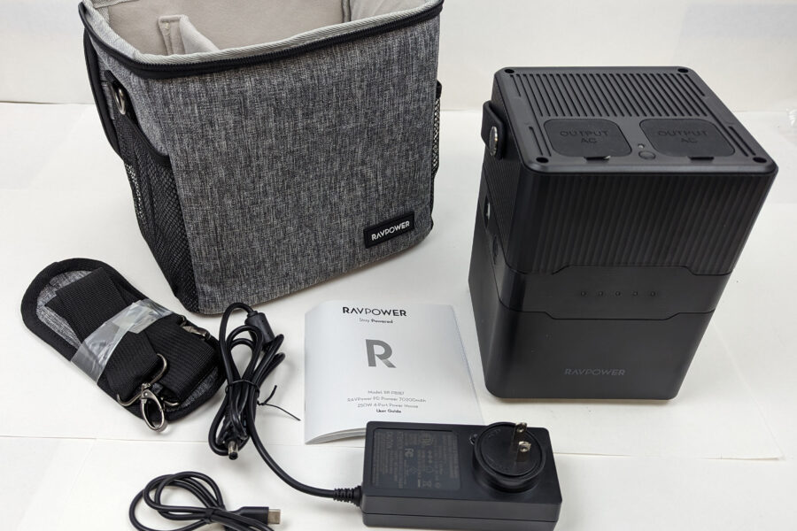 NEW Listing! FREE Shipping! RavPower RP-PB187 Portable Power Station 252.7Wh 70200mAh Power House in Black