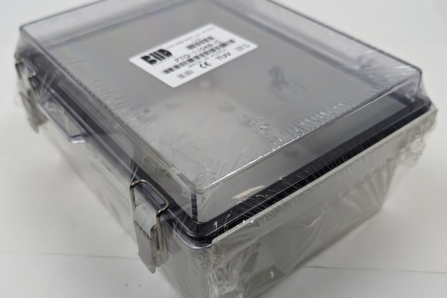 NEW Listing! FREE Shipping! BUD Industries Plastic Enclosure Clear Cover NEMA 4X Fiberglass PTQ-11048-C NEW