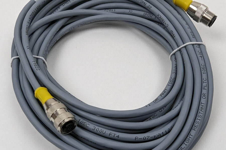 NEW Listing! FREE Shipping! Turck Cordset 4Pin M12 Male to M12 Female 10m Yellow PVC RK 4.4T-10-RS 4.4T NEW