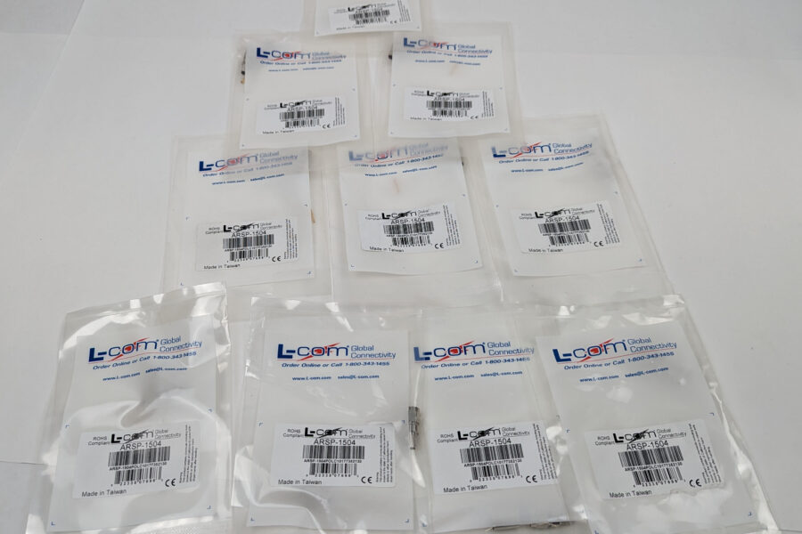 NEW Listing! FREE Shipping! 10 L-com RP-SMA Plug Reverse Polarity Crimp Connector for240 Cable ARSP-1504 NEW