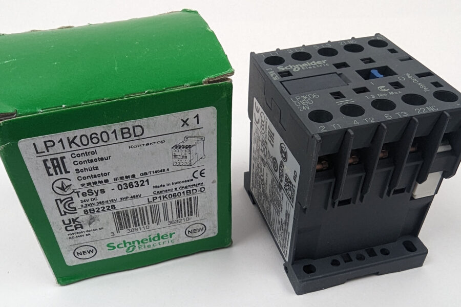 NEW Listing! FREE Shipping! Schneider Contactor Miniature LP1K0601BD 24Vdc Coil DIN Rail 690VAC 6A 3HP NEW