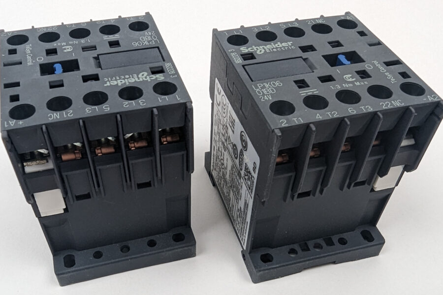 NEW Listing! FREE Shipping! 2 Schneider Contactor Miniature LP1K0601BD 24Vdc Coil DIN Rail 690VAC 6A 3HP NEW