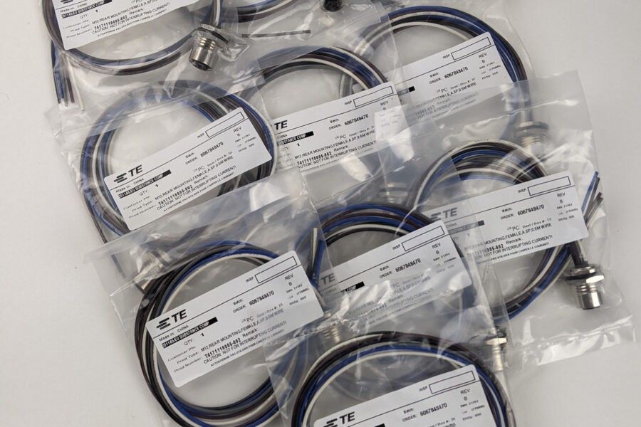 NEW Listing! FREE Shipping! 10 TE M12 Receptacle Wired Sensor Connector 5 Pin T4171110005-002 19.7″ of Wire