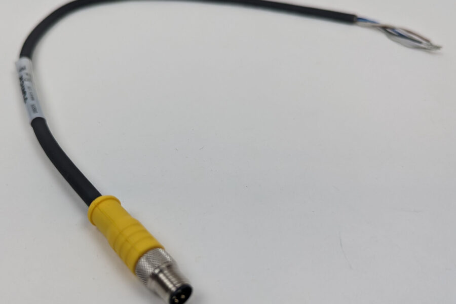 NEW Listing! FREE Shipping! Turck Cordset 4Pin Male Pins to Cut End 0.4m Yellow PVC PSGS 4M-0.4/S90 NEW