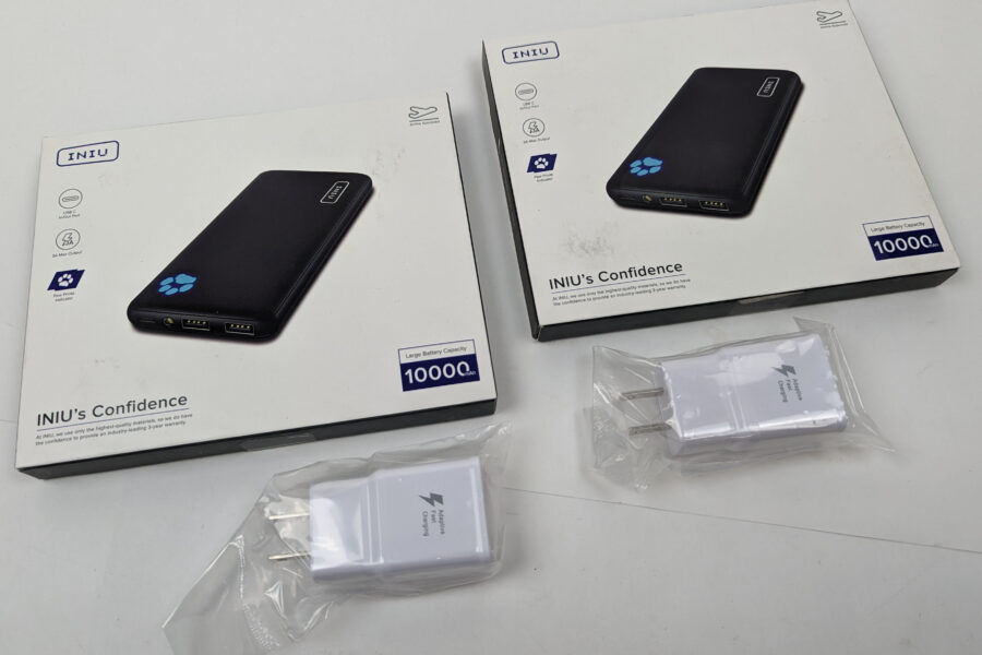 NEW Listing! FREE Shipping! 2 INIU Power Bank 10000mAh 2-Port Portable Battery w/Charger & Flashlight BI-B41