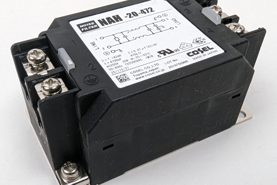 NEW Listing! FREE Shipping! Cosel Power Line Noise Filter NAH-20-472 20A 20mH 250Vac/Vdc Chassis Mount NEW